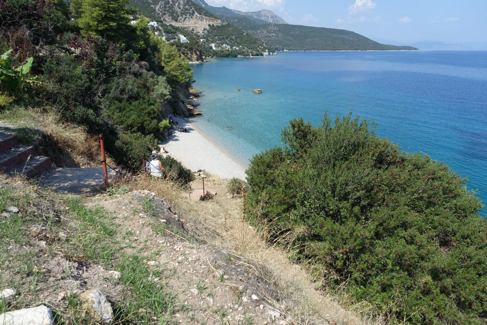 Studio In Villa In Kalloni Direkt Am Meer Exteriör bild