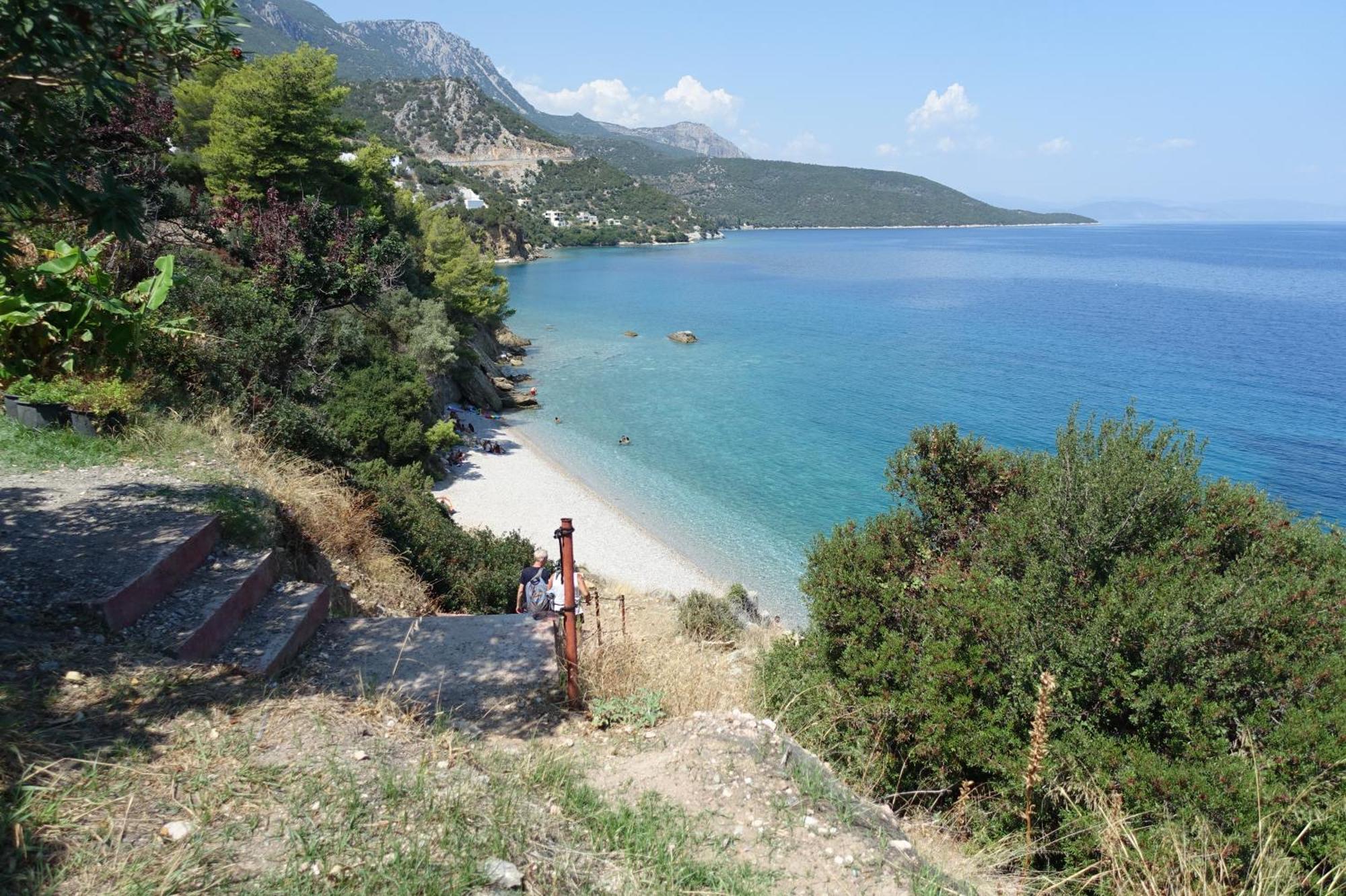 Studio In Villa In Kalloni Direkt Am Meer Exteriör bild
